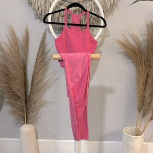 Electric & Rose sz Small Zuma legging and sports bra in vintage fuchsia (pink)